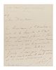 LISZT, FRANZ. Autographed letter signed, one page, s.l., n.d. To M. Hebert, Director of the French School of Rouen.