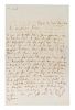 SCHUMANN, ROBERT. Autographed letter signed, two pages, Leipzig, May 21, 1840, in German.