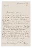 VON BULOW, HANS. Autographed letter signed, one page, January 10, 1879. With autographed document.