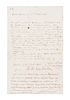 VON WEBER, CARL. Autographed letter signed, one page, September 21, 1821. Nuremberg. In German.