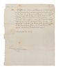 JEFFERSON, THOMAS. Autographed letter signed, one page, Monticello, January 26, 1822. Signed and free-franked to Henry Schoolcra