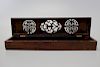Chinese Double Lucky Wooden Chopsticks box/ Jewely Box.