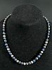 Lapis lazuli and Silver Beads Necklace