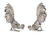 * A Pair of German Zoomorphic Table Articles, J.L. Schlingloff, Hanau, Late 19th/Early 20th Century, each in the form of a gamec