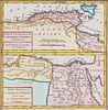 * (MAP, MIDDLE EAST) Two maps. Persia. Edinburgh, 1819. Partie Occidentale de la Turquie... Paris, 1758. Both framed.