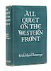 * REMARQUE, ERICH MARIA. All Quiet on the Western Front. London, 1929. First edition.