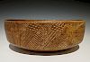 Warren MacKenzie - Shallow bowl with paddled texture