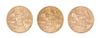 * Three $25 Gold Eagle First Strike Coins.