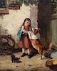 Jan Walraven, (Dutch, 1827-1863/74), Girl with Dogs