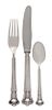 A Danish Silver Flatware Set, Cohr, Denmark, 20th Century, in the Monica pattern, comprising; 12 dinner forks 12 dinner knives 1