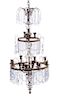 A Baltic Neoclassical Style Chandelier Height 38 x diameter 18 inches.