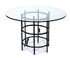 A Maitland-Smith Bronze Glass Top Table Height 29 x diameter 45 inches.