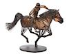 David Bennett, (American, 20th Century), Untitled (Horse and Rider)