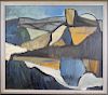 Signed, Mid Century Abstract Landscape Painting