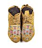 Dakota Sioux Beaded Moccasins Length 11 inches