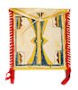 Cheyenne Painted Parfleche Envelope 14 x 13 3/4 inches
