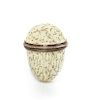 A South Staffordshire Enameled Thimble Case, Height 1 1/8 inches.