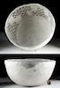 Ancestral Puebloan Black-on-White Ceramic Bowl