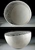 Anasazi Pottery Black-on-White Bowl