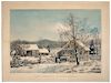 * CURRIER and IVES, publishers. -- After George H. Durrie. New England Winter Scene. 1861.