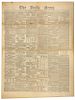 DICKENS, Charles. The Daily News. No. 1. London: [William Bradbury] Wednesday, 21 January 1846 (but later).