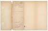 [WRIGHT BROTHERS]. WRIGHT, Wilbur (1867-1912) -- WRIGHT, Orville (1871-1948). Typed document signed ("Wilbur Wright", "Orville W