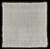 LINCOLN, Mary Todd (1818-1883). Personal monogrammed handkerchief.