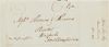 WASHINGTON, Martha Dandridge Custis. Autograph free frank signed ("M Washington") on integral cover sheet.  ALS of Tobias Lear.