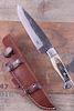 Montana Territory Knives Indian Chief Scrimshaw