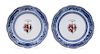 A Pair of Chinese Export Porcelain Armorial Plates