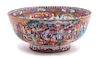 Chinese Export Mandarin Palette Porcelain Bowl