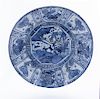 A Large Kraak Blue and White Porcelain Dish