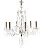 A George III Style Cut and Molded Glass Six-Light Chandelier