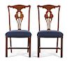Set of Four George III Style Mahogany Side Chairs