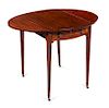 A George III Mahogany Pembroke Table Height 28 x width 19 (closed) x depth 31 inches.
