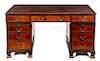 An Early Victorian Mahogany Partners' Desk Height 30 x width 59 1/2 x depth 47 3/4 inches.