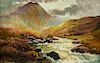 Alfred De Breanski, (British, 1852-1928), Two Works; Untitled (Scottish Landscape with Rushing River), and Scottish Landscape