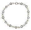 Tiffany &amp; Co Sterling Silver 18k Gold Circle Link Necklace 