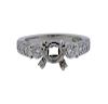 Tacori Platinum Diamond Engagement Ring Setting 