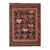 Afshar Rug, southwestern Iran, c. 1890, 5 ft. 9 in. x 4 ft. 2 in.  Provenance:  The Cadle Collection.