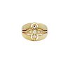 Shamballa 18k Rose Gold Diamond Ring Size 10.25