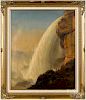 Oil on canvas view of Niagara Falls