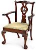 New York Chippendale mahogany armchair