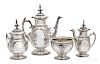 New York coin silver tea and coffee service