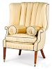 George IV mahogany barrelback easy chair