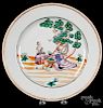 Chinese export porcelain cherry pickers plate
