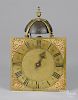 English brass lantern clock