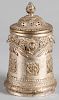 Chinese silver plated canister