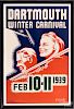 Dartmouth 1939 Winter Carnival skiing poster