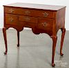 New England Queen Anne maple high chest base